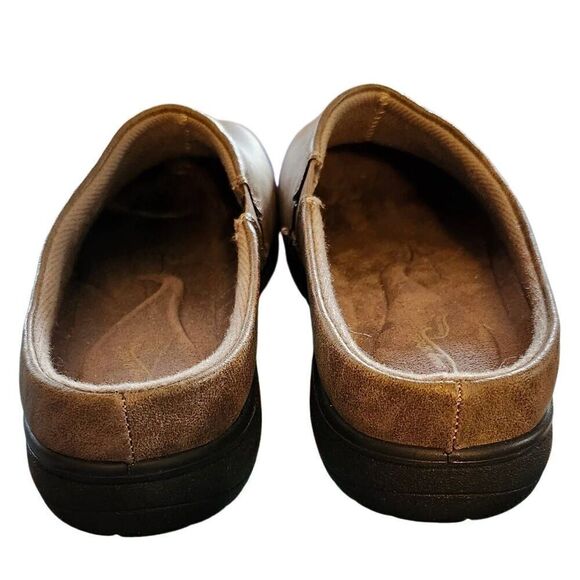 Easy Street Swing Comfort Mules Flats Casual - Taupe - Size 12M - Picture 2 of 5